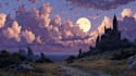 draw a natural landscape and background illustration
