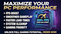 optimize your windows PC for gaming and maximum performance