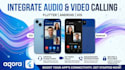 integrate video and audio calling in flutter android and ios apps