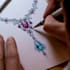 creat hand drawn jewelry design sketches