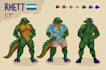 draw furry character reference sheet