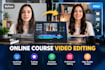 edit online course video editin, elearning course, training video with ai avatar
