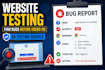 test your website and find bugs