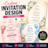design a custom invitation card for any event