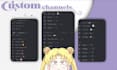 create or redesign an aesthetic anime, gaming discord server