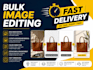 do background removal, clipping path, crop and resize product images