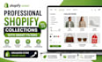 setup shopify smart product collection with fliters and menu navigation