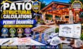 provide patio structural calculations and permit drawings