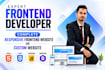 build complete responsive frontend website or custom website