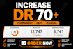 increase ahrefs domain rating DR 70