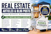 write SEO real estate articles mortgage blogs and blog posts