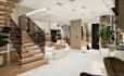 recraft 3d open living interior, luxury apartment,private residence,panel render