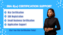 help you apply for 8a certification and sba small business certification