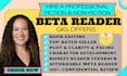 beta read fiction nonfiction book romance beta reader alpha reader book editing