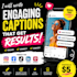 write engaging social media captions for instagram posts and content