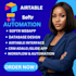 build airtable database, airtable automation and airtable interface