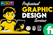 provide professional graphic design and editing services