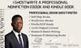 ghostwrite a professional nonfiction ebook and kindle book