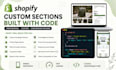 build custom shopify sections and theme customization with liquid and javascript