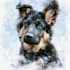 draw watercolor pet portrait