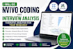 analyze interview transcripts using nvivo and thematic analysis