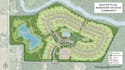 design site plan, master plan, plot map, property, illustration for real estate