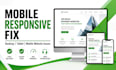 fix HTML CSS bootstrap responsive website issues