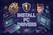 optimize games, install essential drivers or debloat your PC