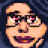 make a pixel art character headshot
