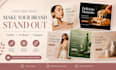 design social media posts, ads and editable canva templates