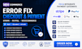 wordpress woocommerce error checkout page fix stripe paypal error fast payment