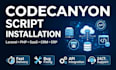 install, setup and customize codecanyon PHP scripts