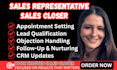 sales closer sales representative b2b lead salesperson lead generation sales rep