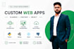 build custom web applications using django and react