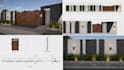 design your 3d main gate, boundary wall and front elevation