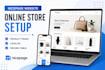online store setup product pages catalog pricing table nicepage website