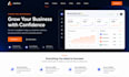 build a responsive landing page with HTML, CSS, javascript or react