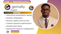 design interactive genially presentation, elearning course and training content