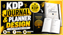 design amazon kdp logbook, journal, planner, notebook and low content book