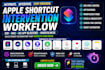 build apple shortcut intervention workflow siri mac ios app blocking mindfulness