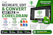 recreate, edit and convert any file in coreldraw