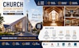 design modern church exterior and interior with 3d visualization