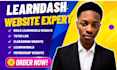 develop lms website with learndash elearning lms tutor build membership website