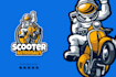 create a professional scooter logo design with modern style