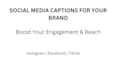 write engaging social media captions