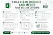 clean, merge, and organize your excel or CSV data