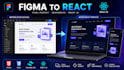 convert figma xd PSD to react HTML CSS website