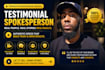 spokesperson review service host ugc video presenter