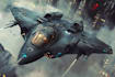 drawing sci fi spaceship design