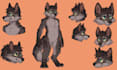 draw furry reference sheet kemono ref sheet protogen ref sheet vrchat ref sheet